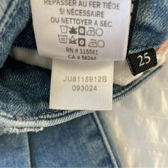 Authentic 7 For All Mankind Kimmie Cropped sz 25 - Picture 10 of 10